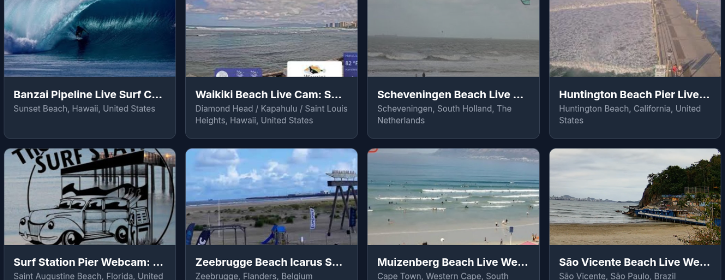 surf webcams