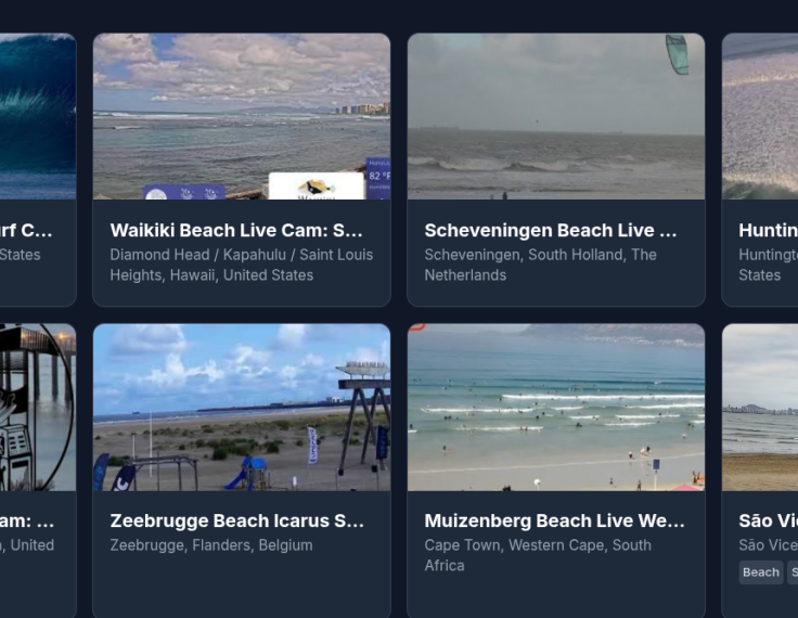 surf webcams